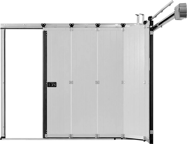 Porte de garage latérale vue de l'intérieure