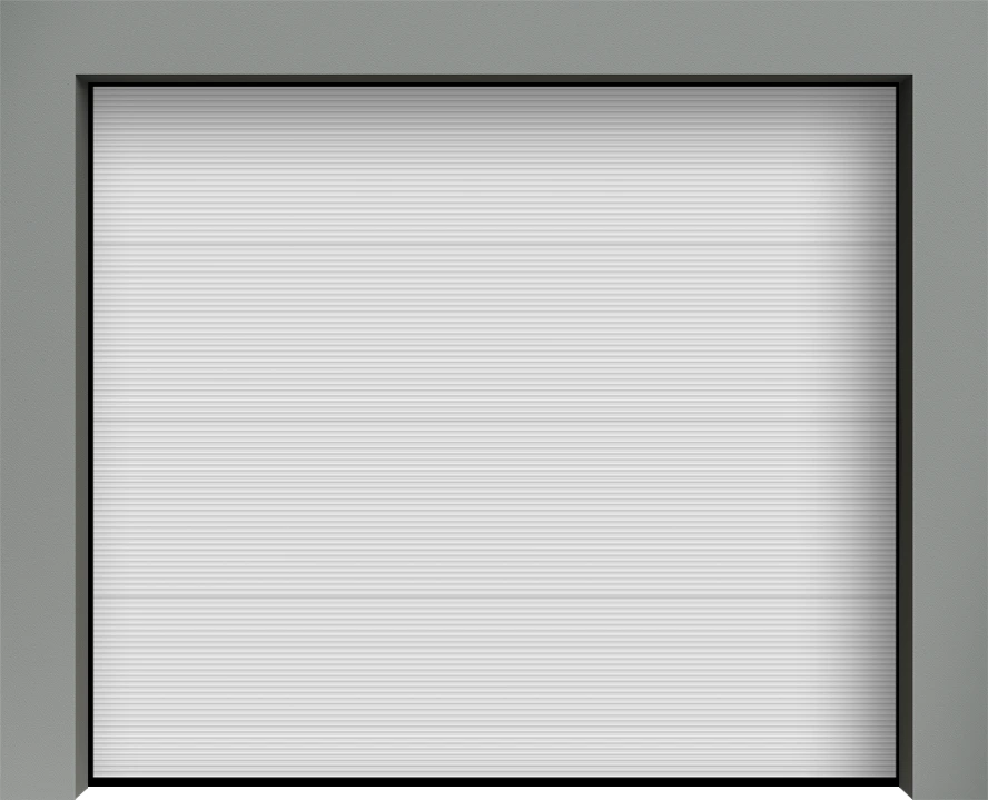 Porte sectionnelle micro rainure Porte de garage sectionnelle à refoulement plafond tablier micro rainure